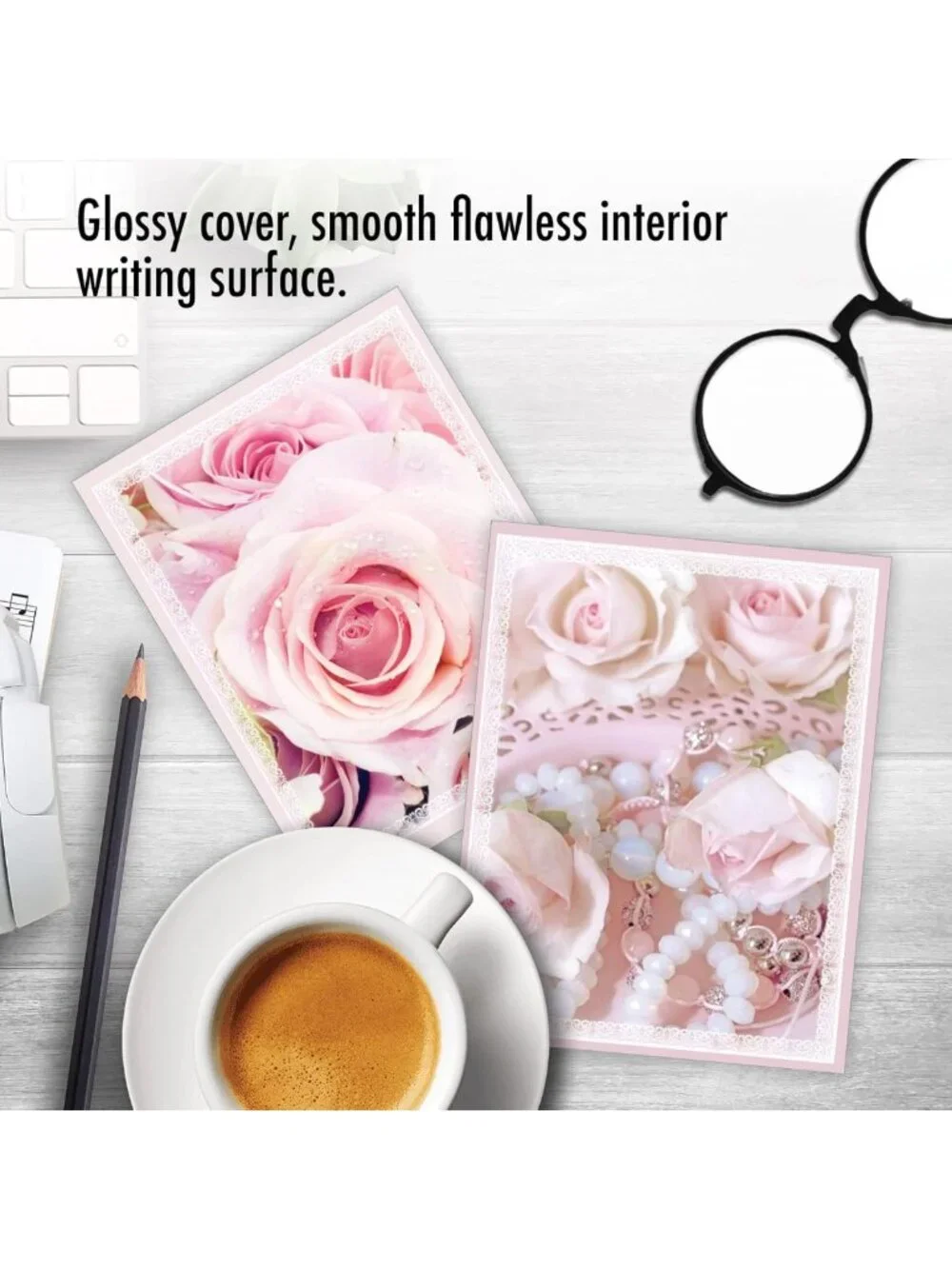 Assorted Blank Note Cards Boxed Set - 20 Cards with Envelopes, Floral Designs